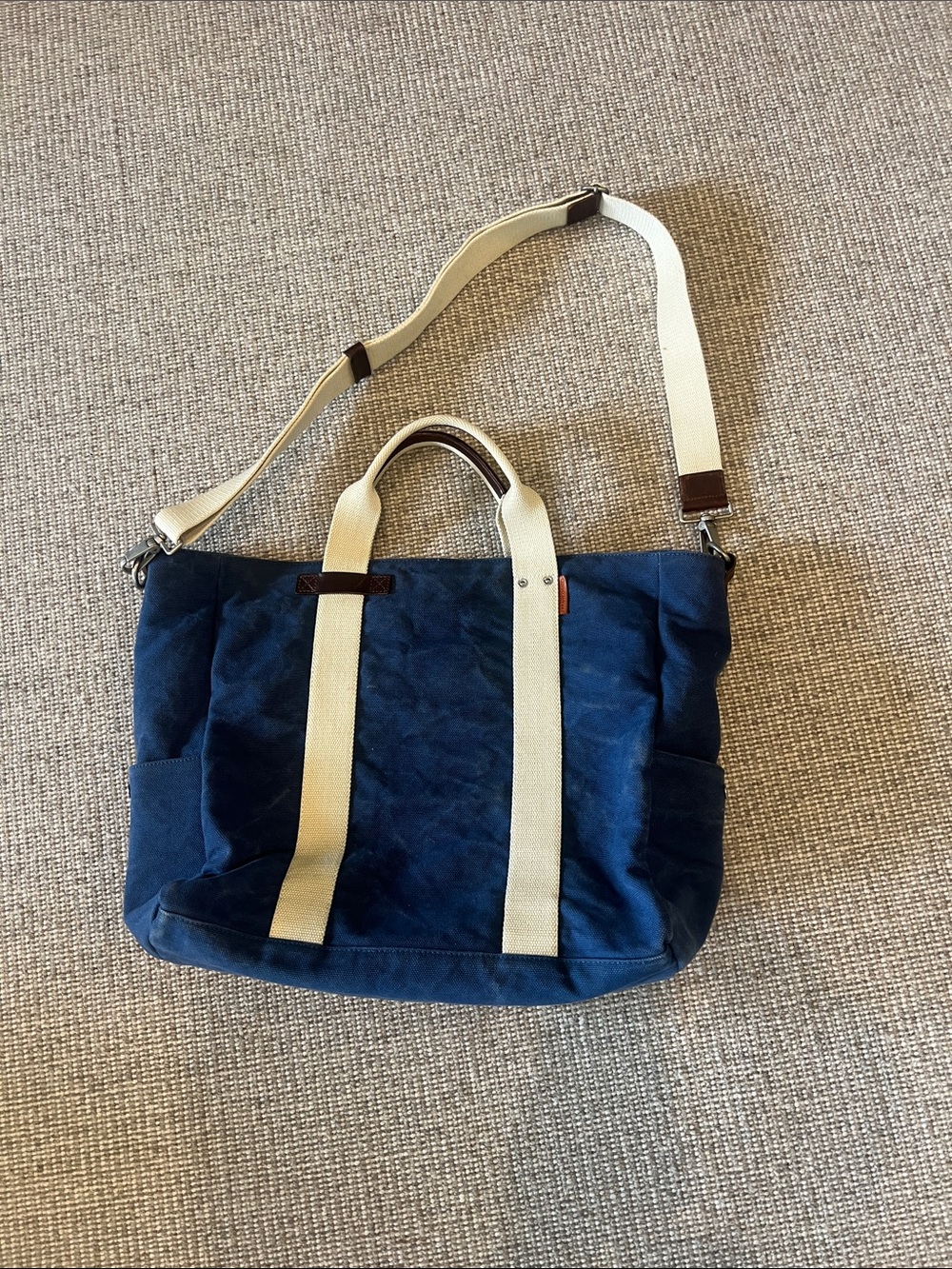 Frank Daniel vintage beach tote  crafted in Italy